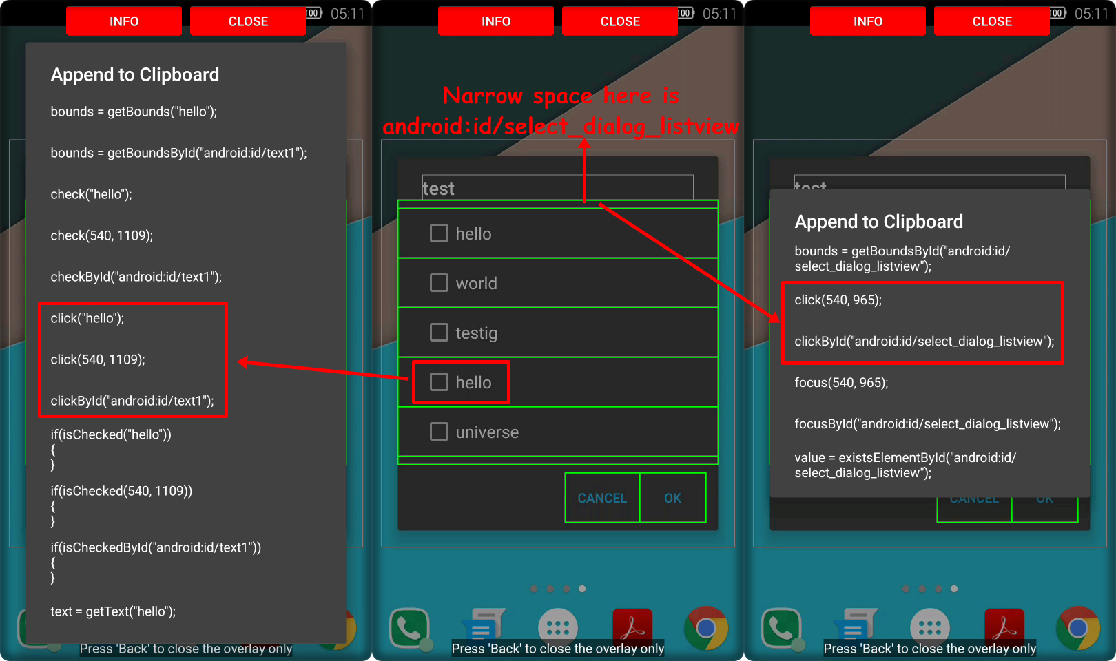 3. Automagic can't Select List element Id.png