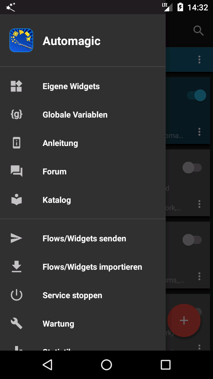 Flow List Menu