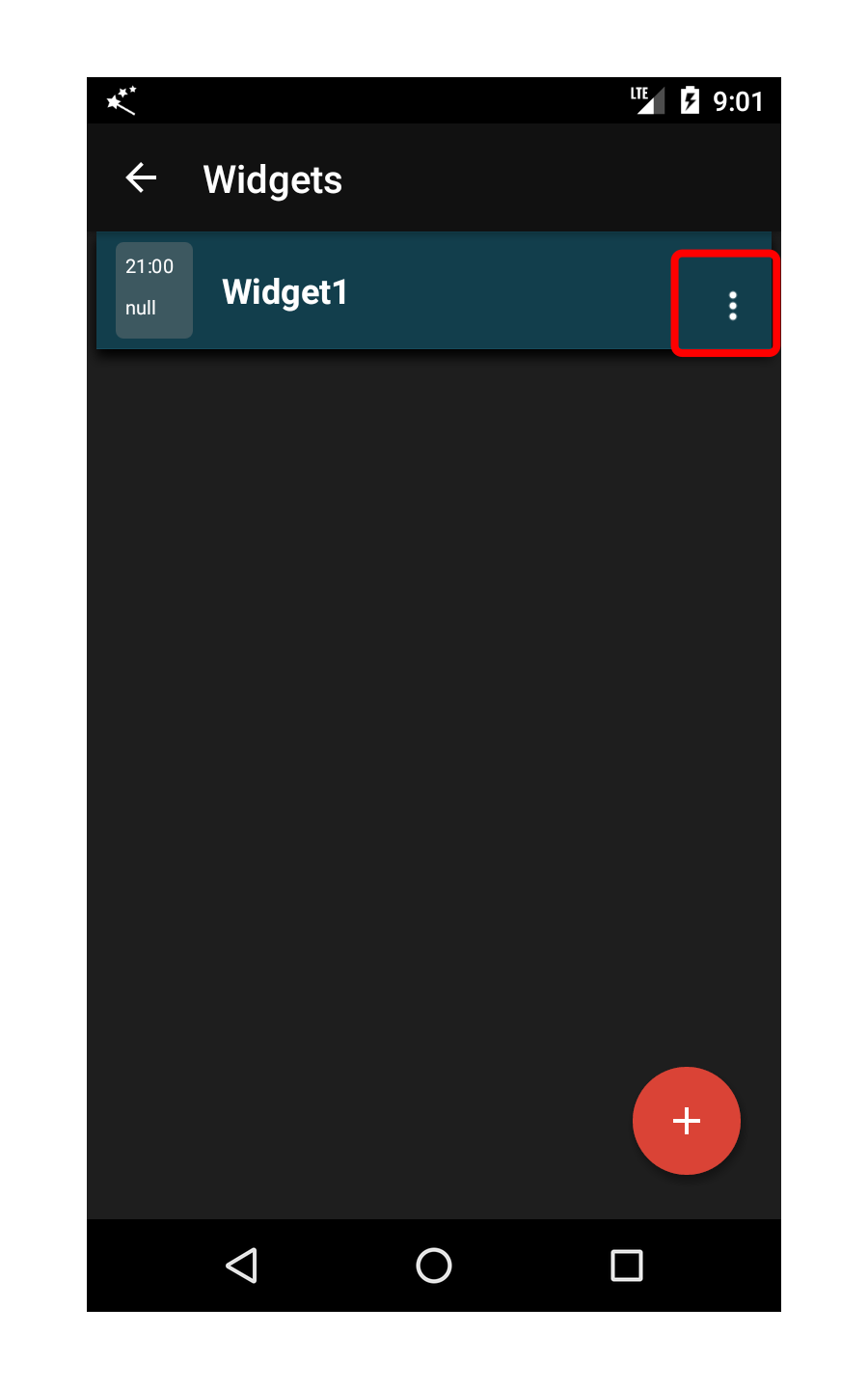 Widget List